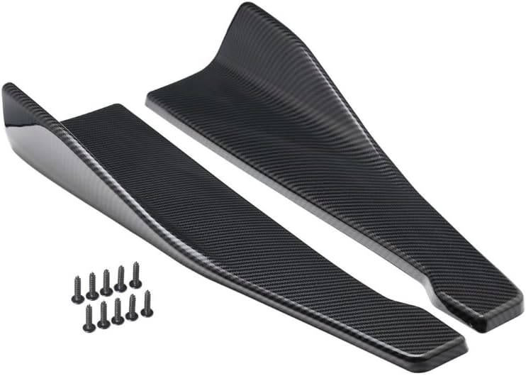 Pair of Car Rear Bumper Lip Diffuser Splitter, Universal Side Skirt Spoiler
