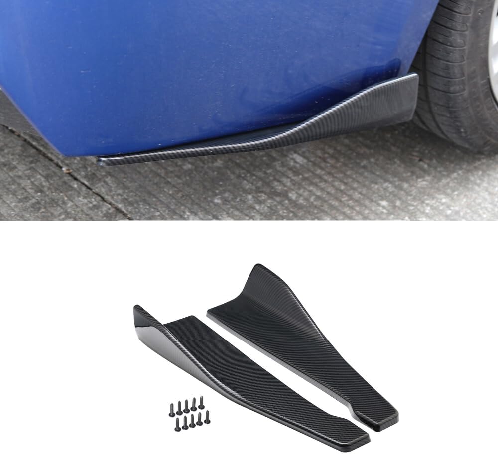 Pair of Car Rear Bumper Lip Diffuser Splitter, Universal Side Skirt Spoiler