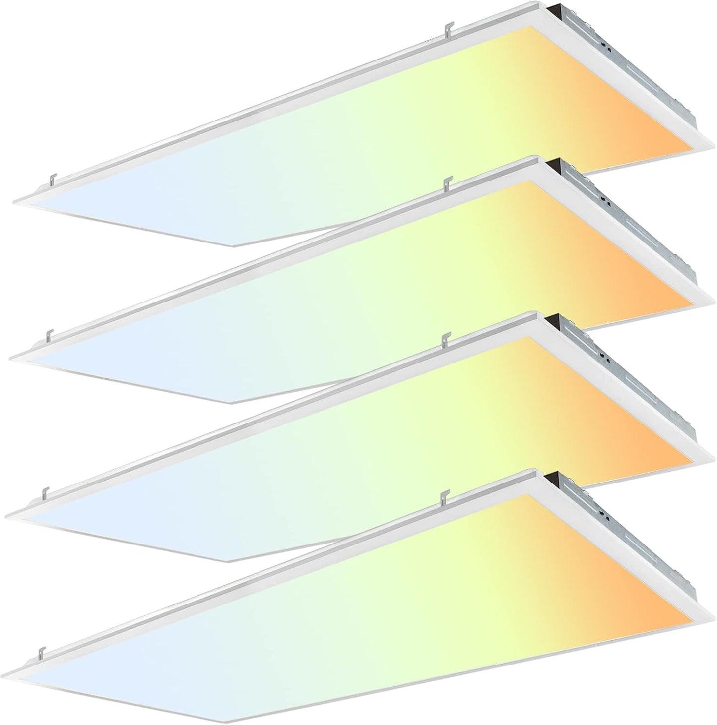 2X4 FT LED Flat Panel Light Fixture - 75W, 7500LM, 3000K/4000K/5000K Color Temperature Adjustable