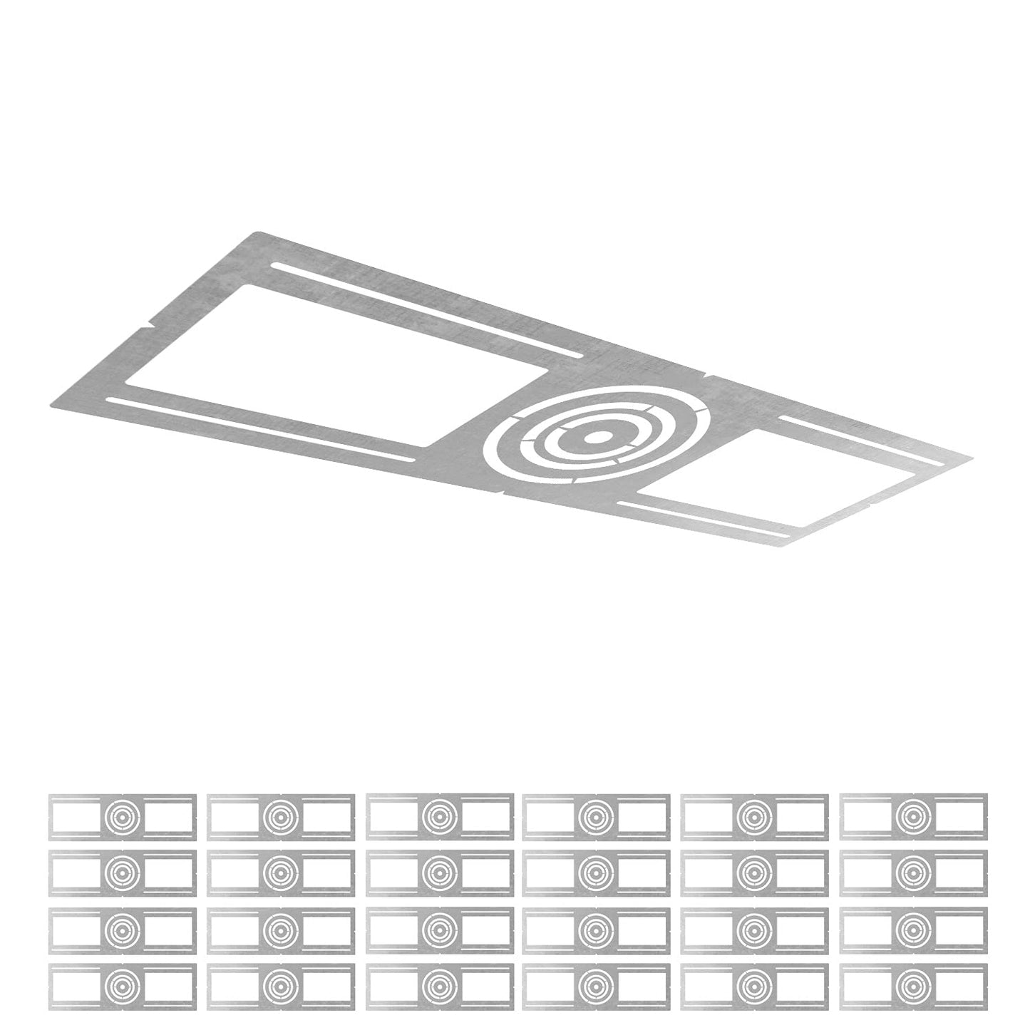 ASD 24 Pack New Construction Mounting Plate with Symmetric Round Hole - 3-4-6" Flat Steel
