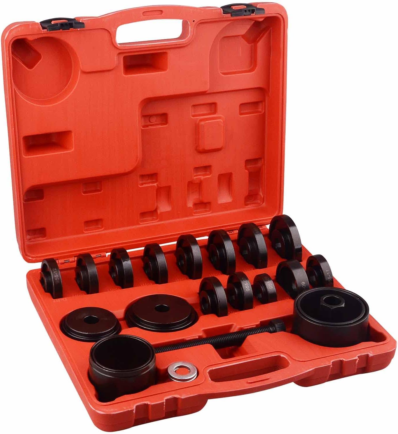23pcs FWD Front Wheel Drive Bearing Removal Tool, Wheel Bearing Press Kit Bearing Adapters Bearing Installer Tool