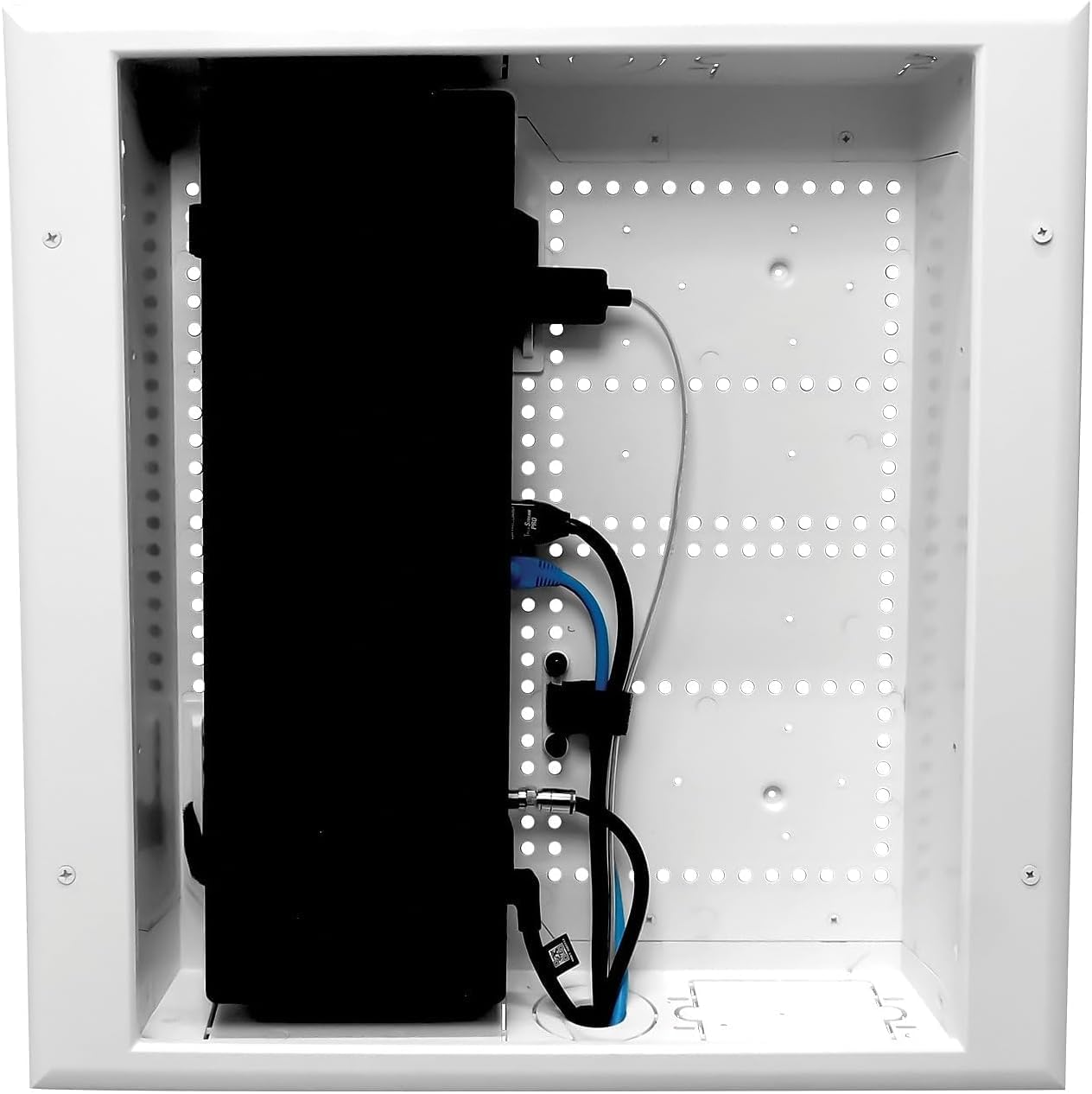 DataComm Electronics 45-8011-1P Multi-Functional Recessed Media Box