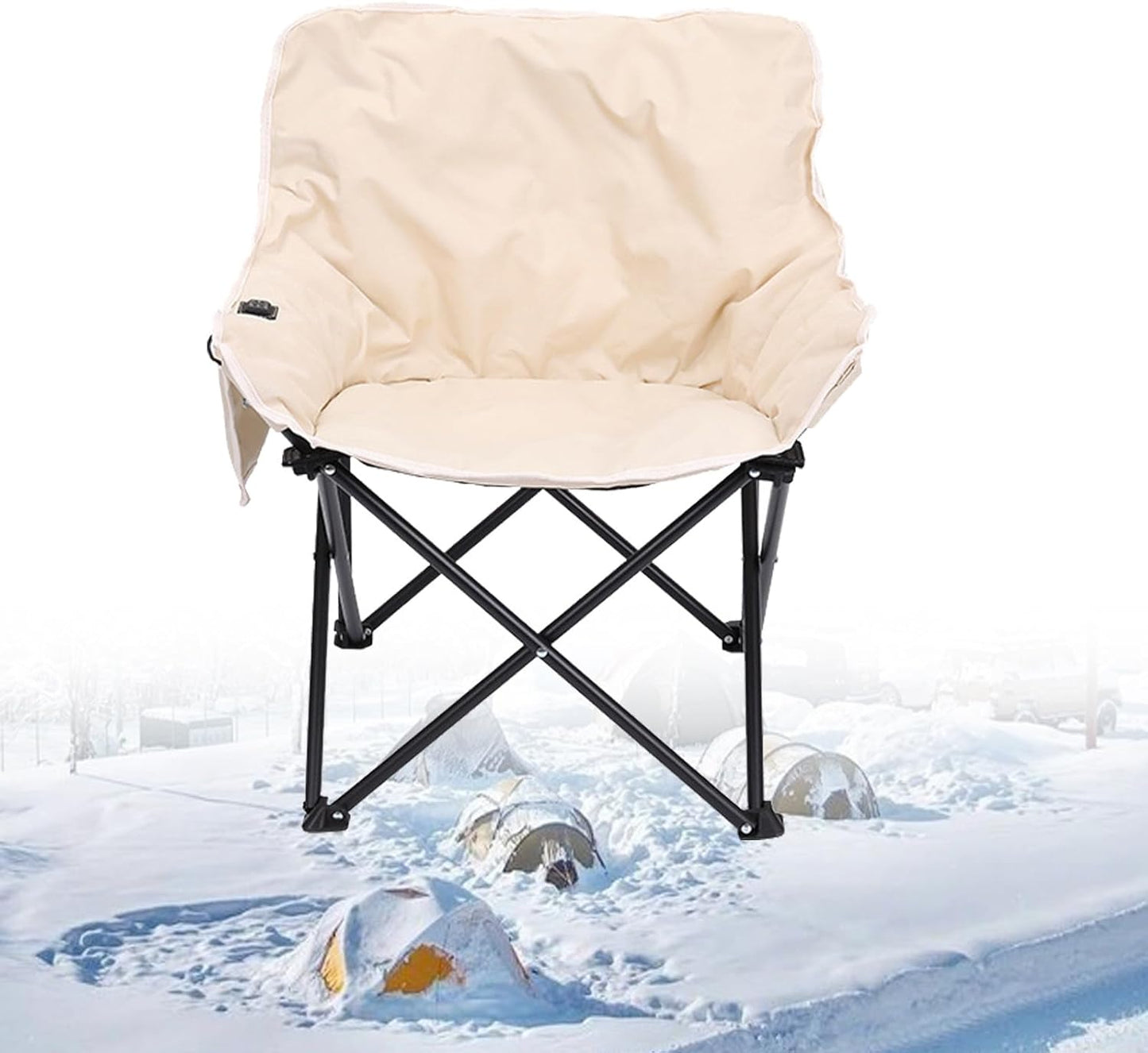 NYMFEA Heated Camping Chair Oversized, Outdoor Portable Heated Folding Chairs