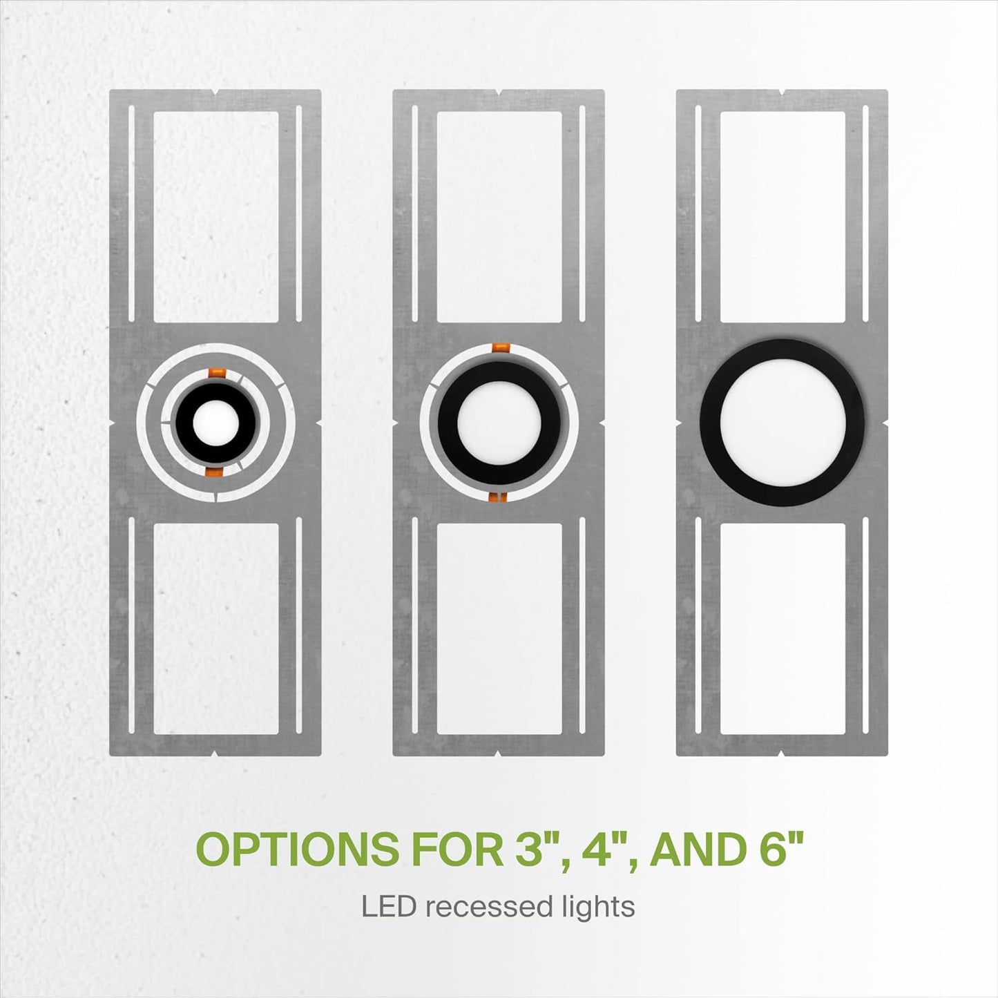 ASD 24 Pack New Construction Mounting Plate with Symmetric Round Hole - 3-4-6" Flat Steel