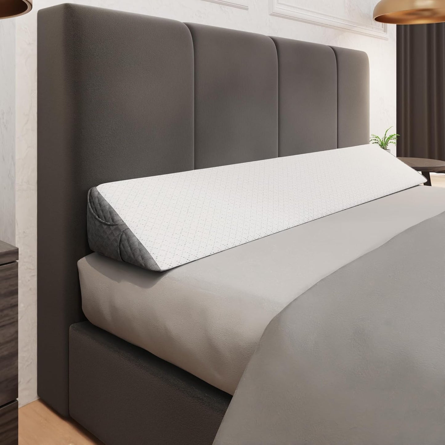 Kölbs Bed Wedge Headboard Pillow, Flippable 2 Sided, Instantly Change Your Decor8x10
