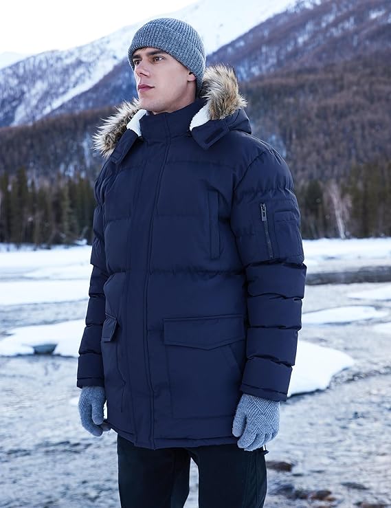 Winter Coats For Men Winter Jackets Water Resistant Warm Thicken Puffy