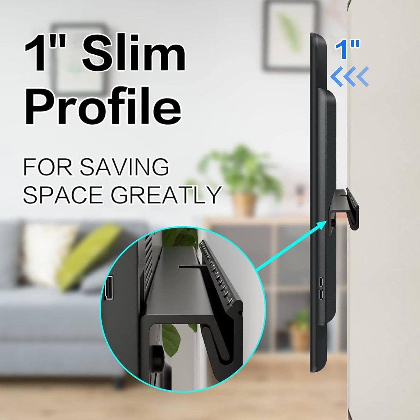 No Stud TV Wall Mount, Studless Drywall TV Mount for 32-75 inch