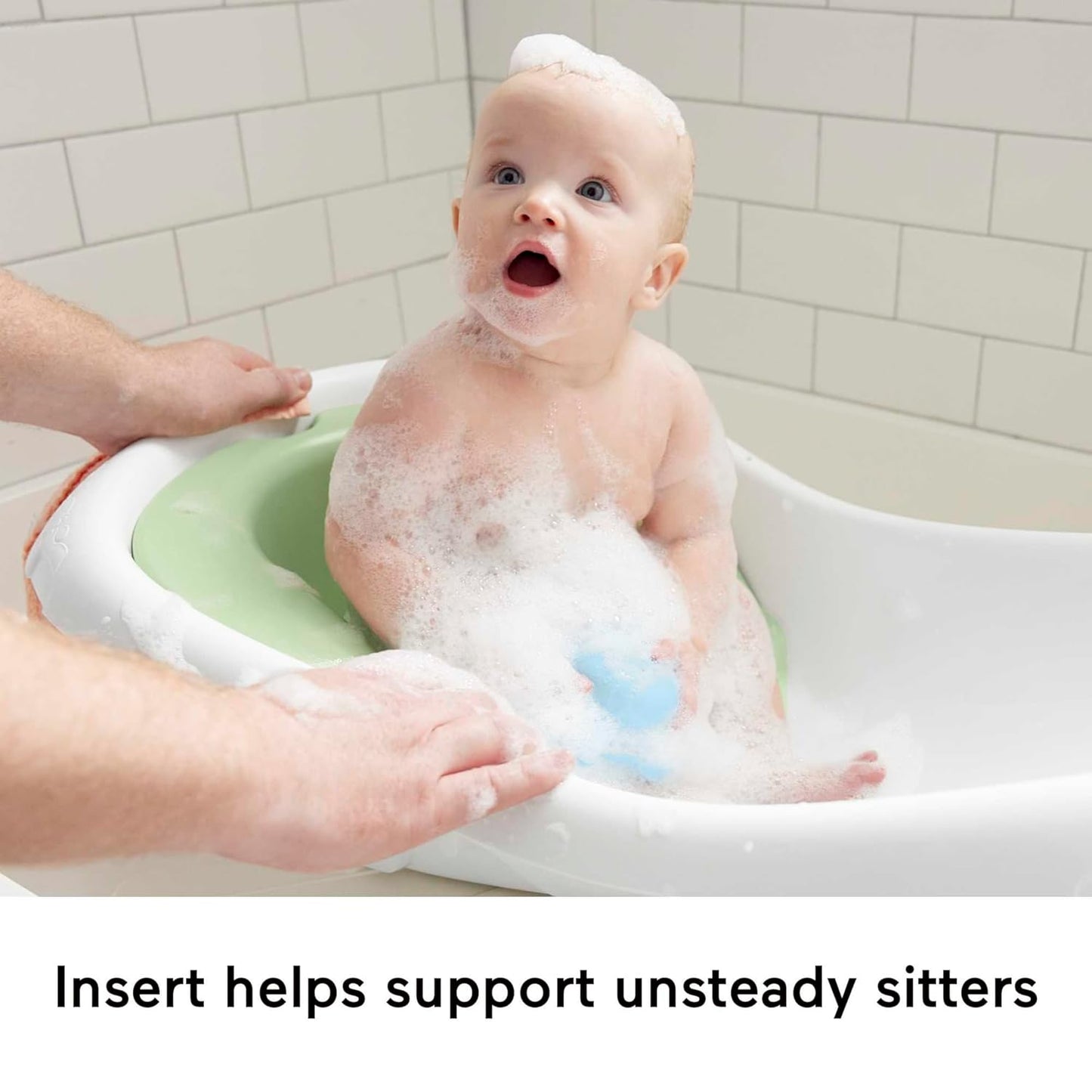 Fisher-Price Baby to Toddler Bath 4-in-1 Sling ‘n Seat Tub with Removable Infant Support and 2 Toys