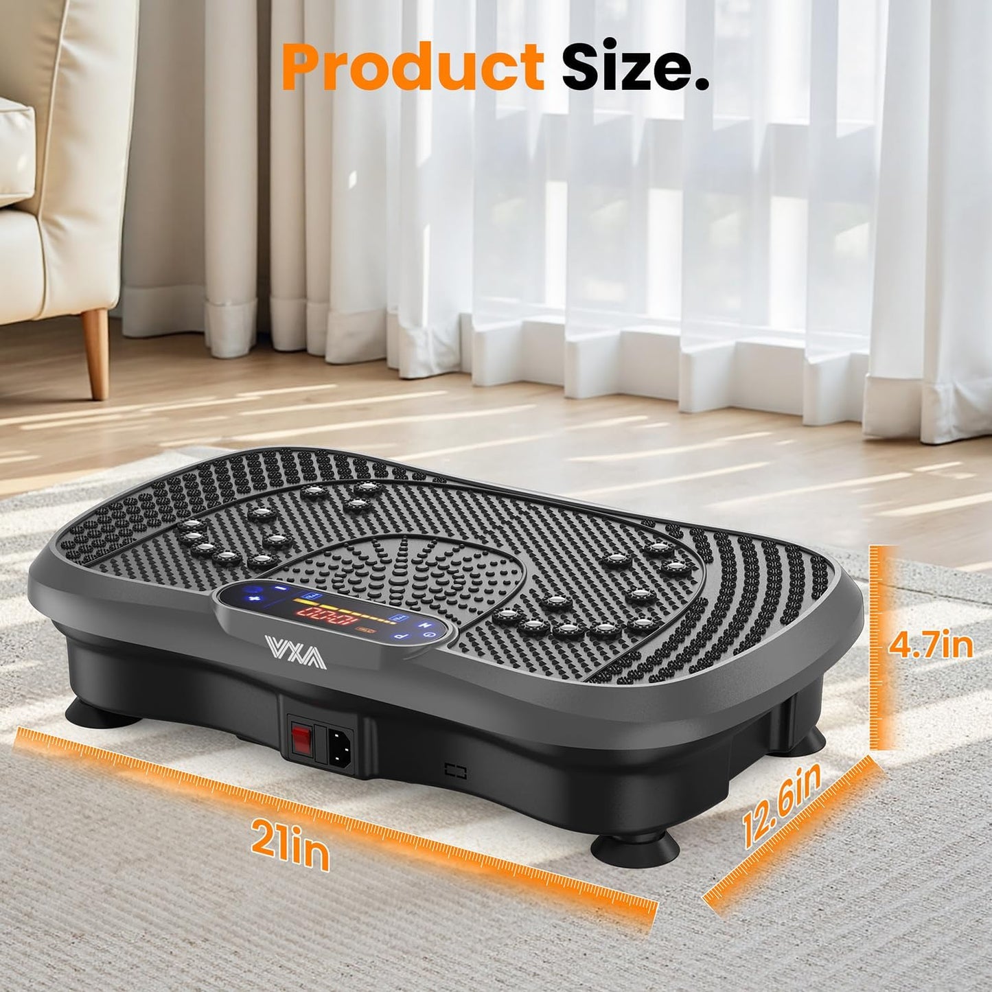 AXV Vibration Plate Fitness Platform Exercise Machine Vibrating Shaking Full Body Shaker