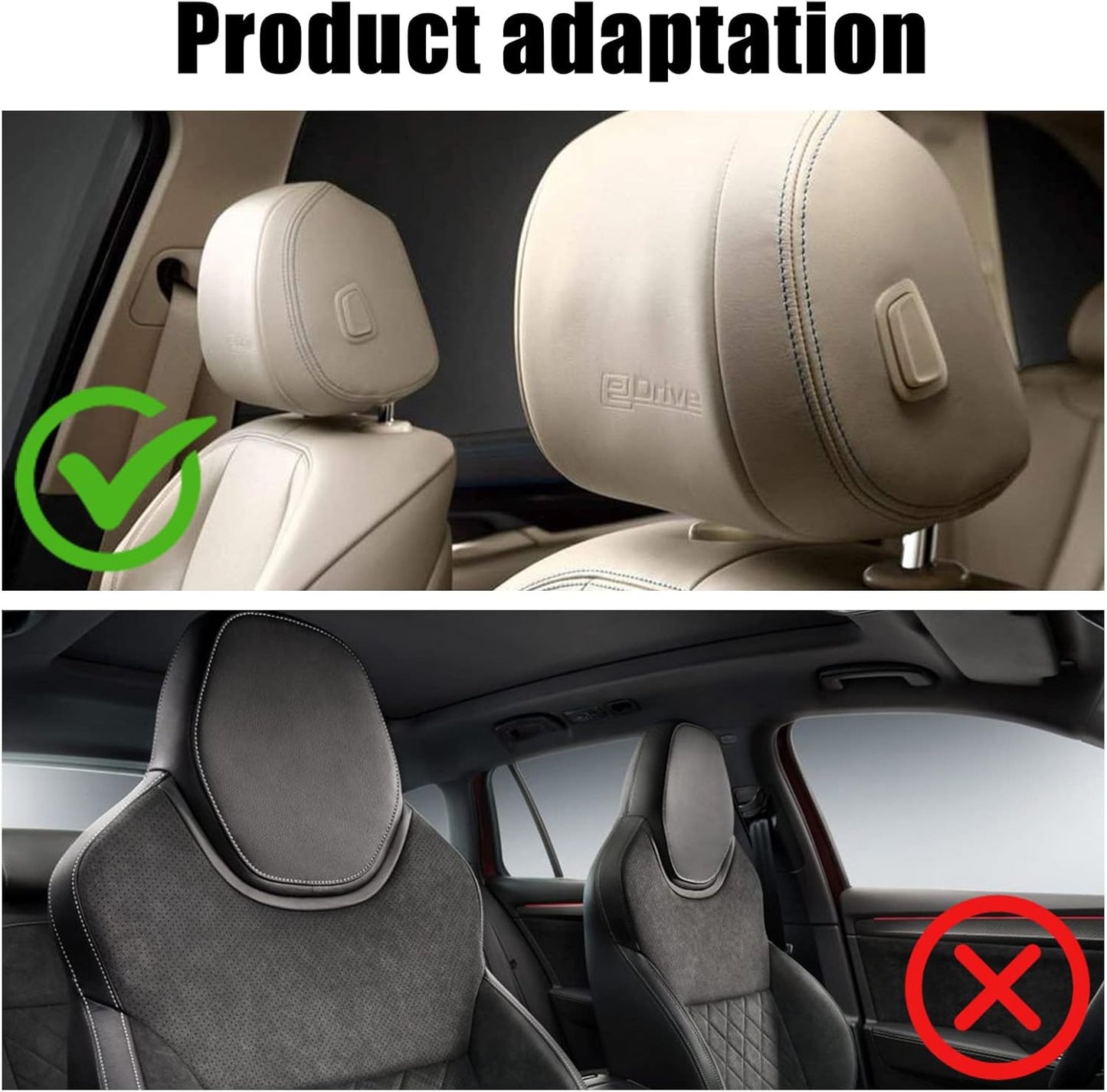 Travel Pillow for Car & Airplane Sleeping Reading Pillows for Long-Distance Travel