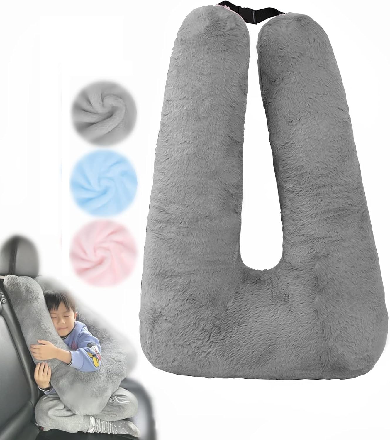 Travel Pillow for Car & Airplane Sleeping Reading Pillows for Long-Distance Travel