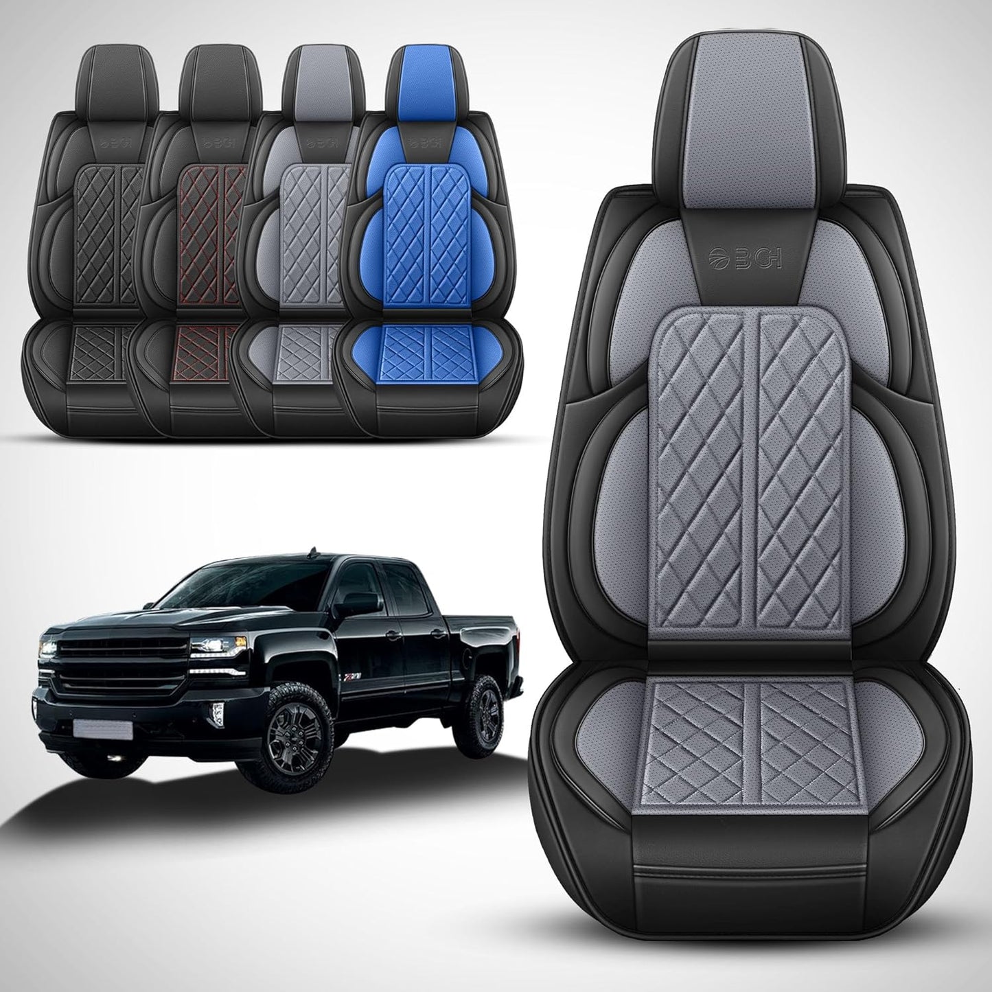 Car Seat Covers Custom Fit for Chevy Silverado GMC Sierra 1500 2007-2025 2500/3500