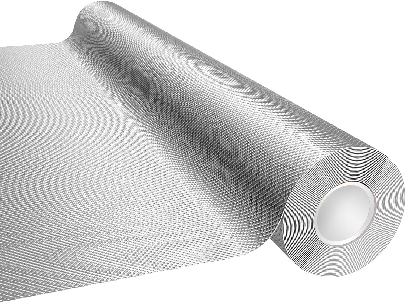 Mylar Film Roll 4FT x 30FT,6 Mil Silver Diamond Film Foil Roll,Heavy-Duty Reflective Film for Grow Room
