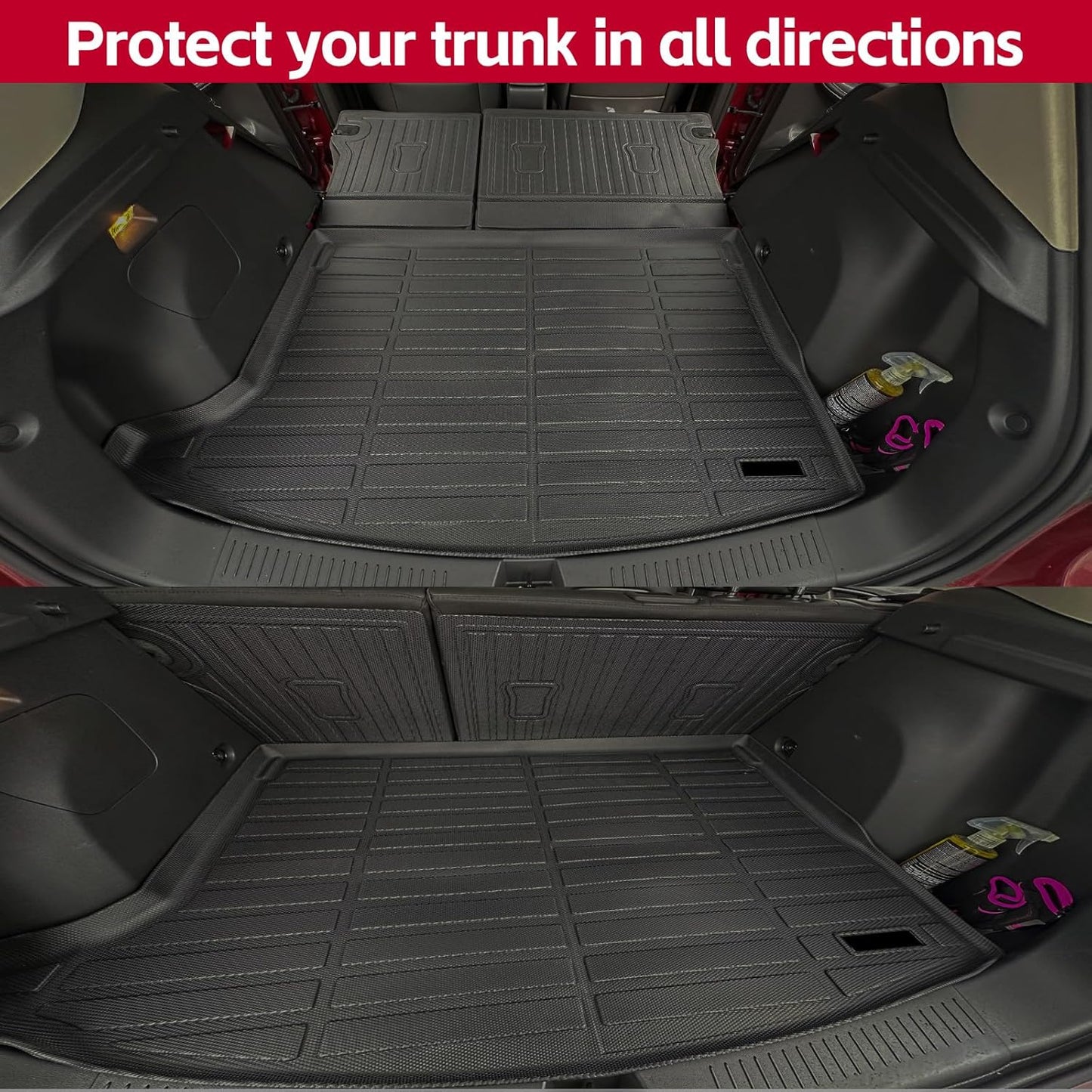 Naibeve Floor Mats for 2025 Chevy Equinox/GMC Terrain Trunk Mat Cargo Mat