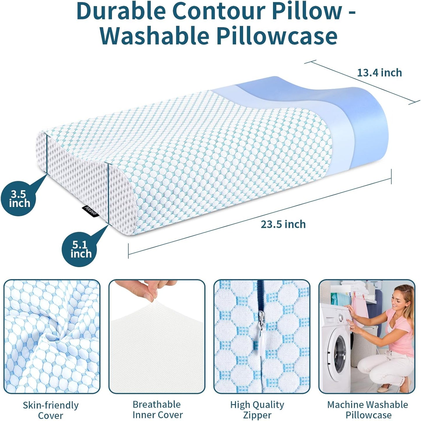 Memory Foam Pillows Neck Pillow for Pain Relief