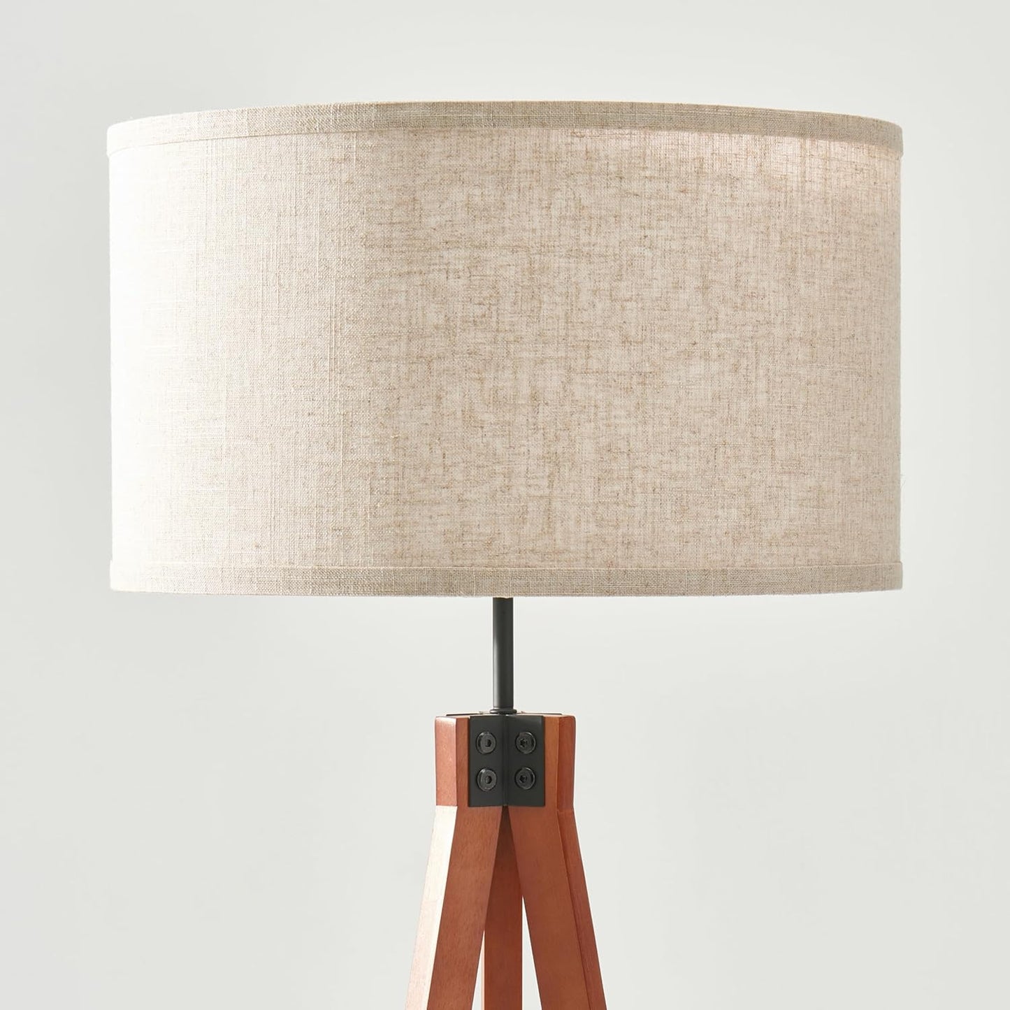Brightech Eden Tripod Floor Lamp, Dimmable Standing Lamp with Solid Wood Legs