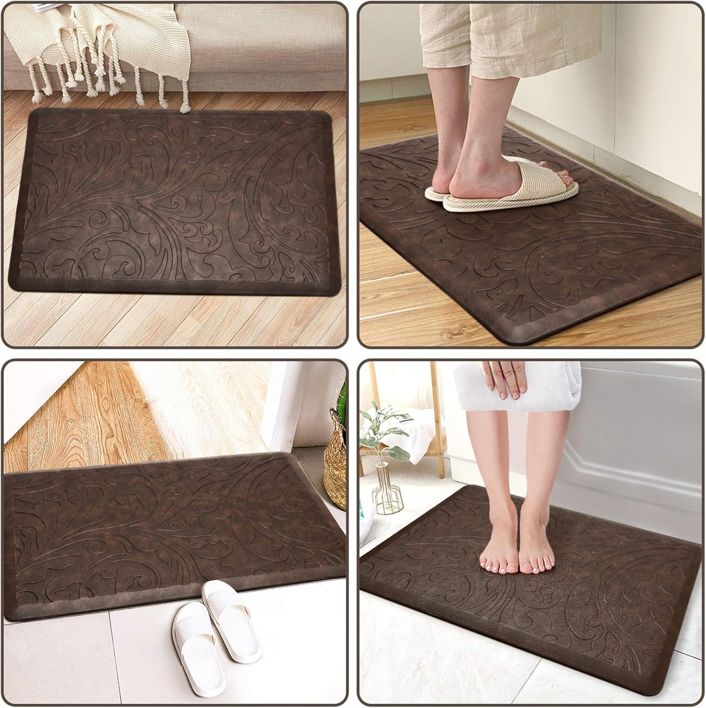 KMAT Kitchen Mat Cushioned Anti-Fatigue Floor Mat Waterproof Non-Slip Standing Mat