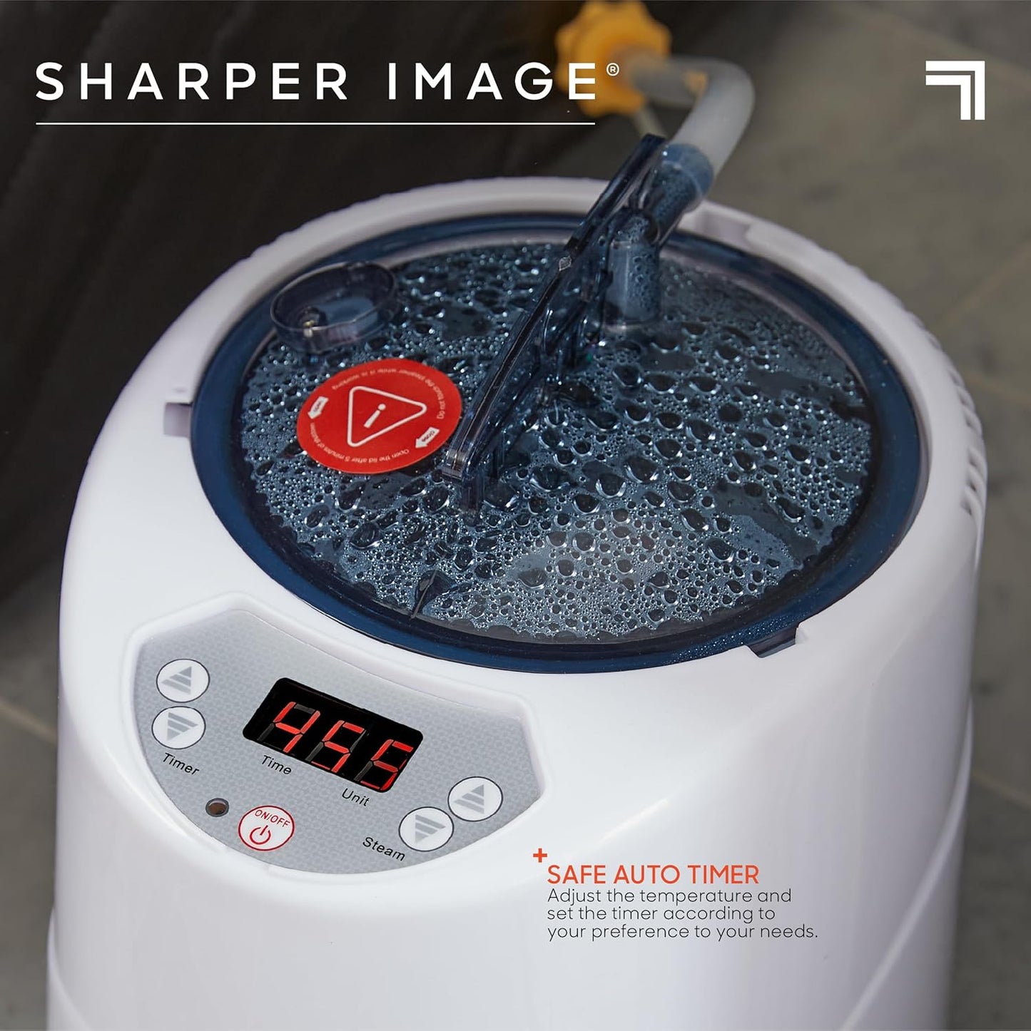 Sharper Image® Steam Sauna Portable Spa – Home Sauna Tent with Steam Generator & Folding Chair