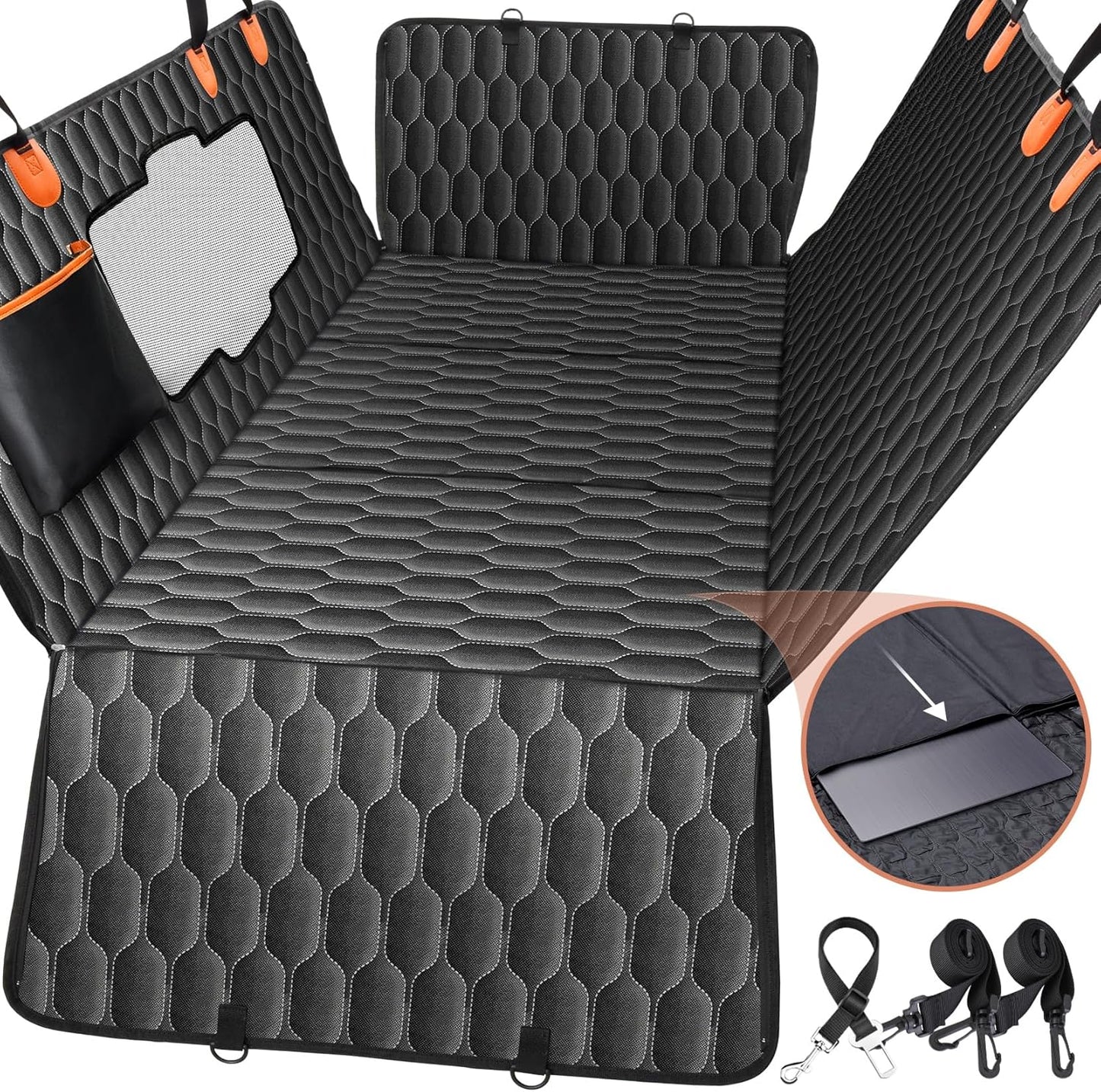 XL Back Seat Extender for Dogs-Supports 400lb