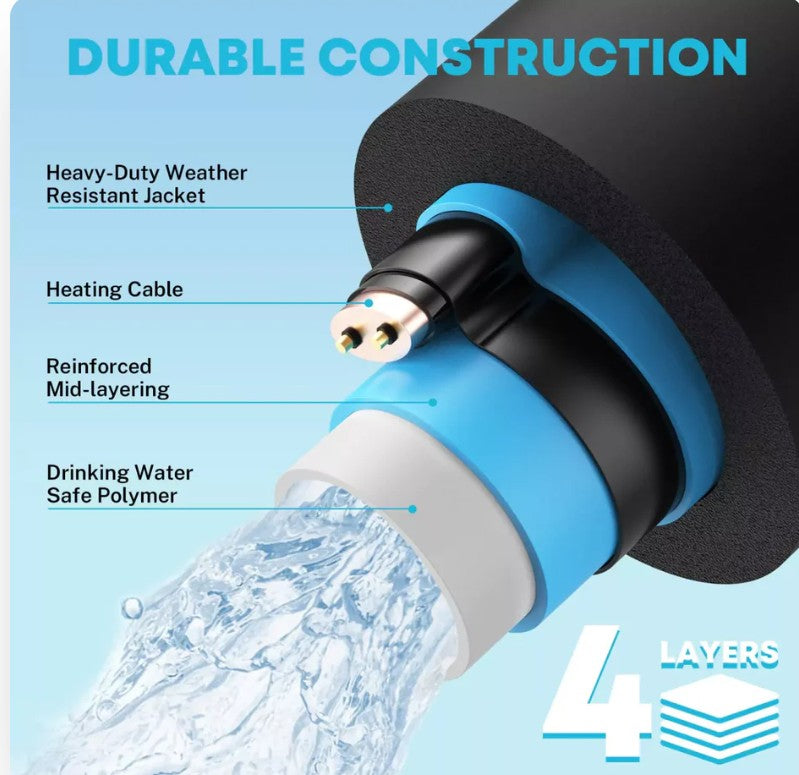 50 ft Heated RV Water Hose
