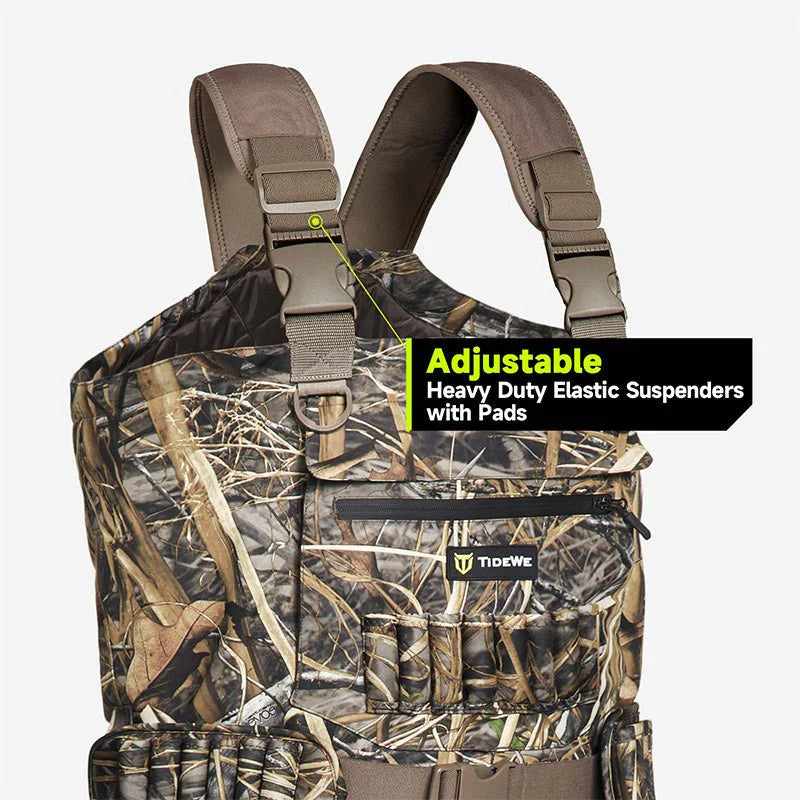 AquaWade Pro Insulated Duck Waterfowl Hunting Breathable Chest Waders - Size 8