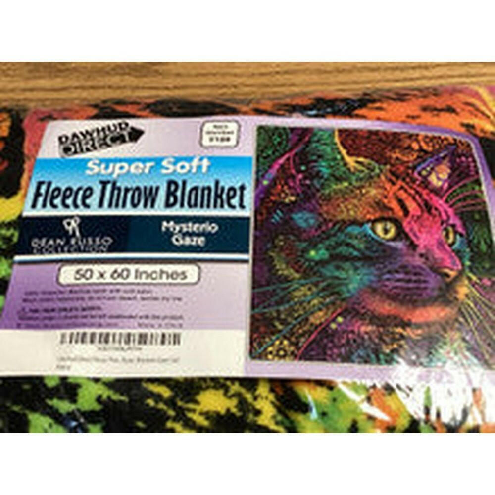 Dawhud Direct Colorful Cat Fleece Blanket for Bed, 50" x 60" - T&S Outlets