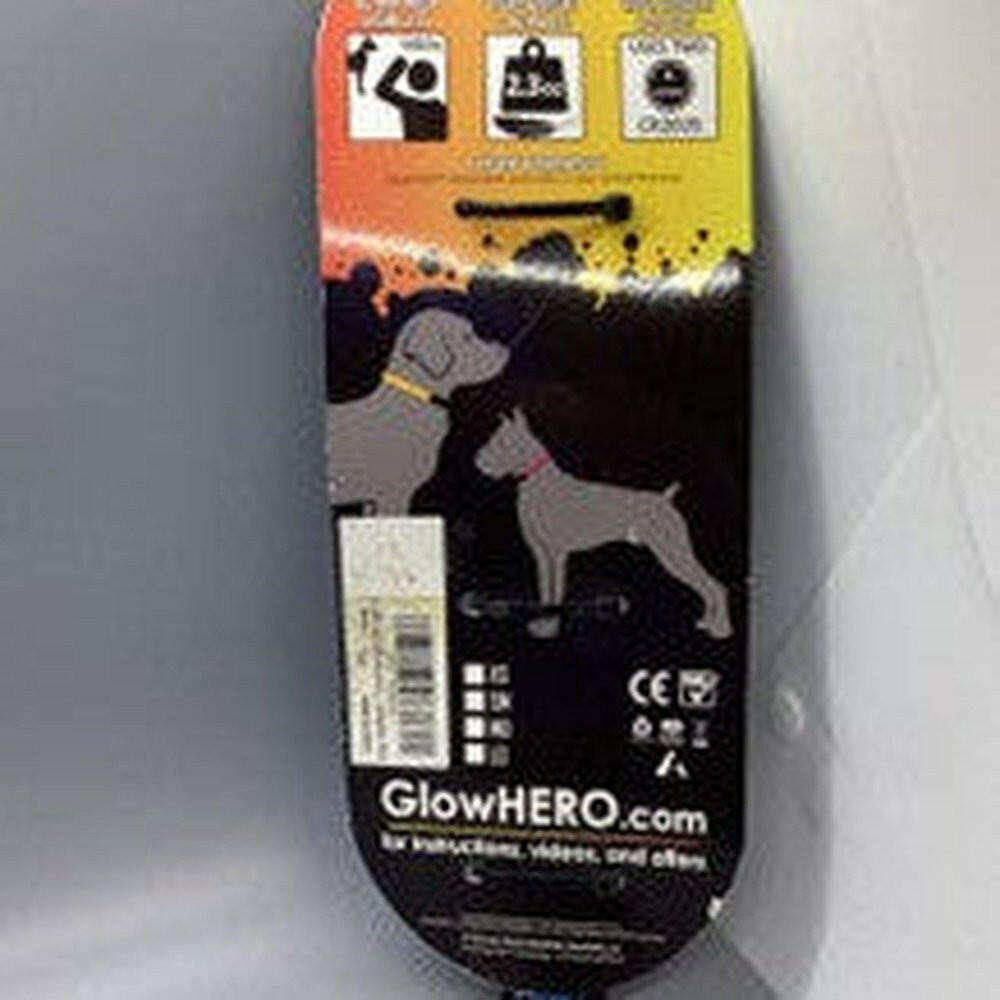 GlowHERO LED Dog Collar - GlowCollar Ultra Bright LED - Medium - T&S Outlets