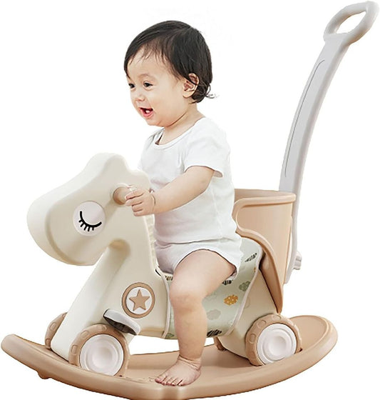 4 in 1 Rocking Horse Balance Bike Ride Toy for Toddler