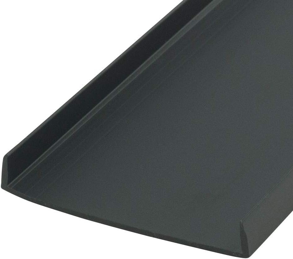 Plastics Black 2'' Styrene Plastic U-Channel/C-Channel