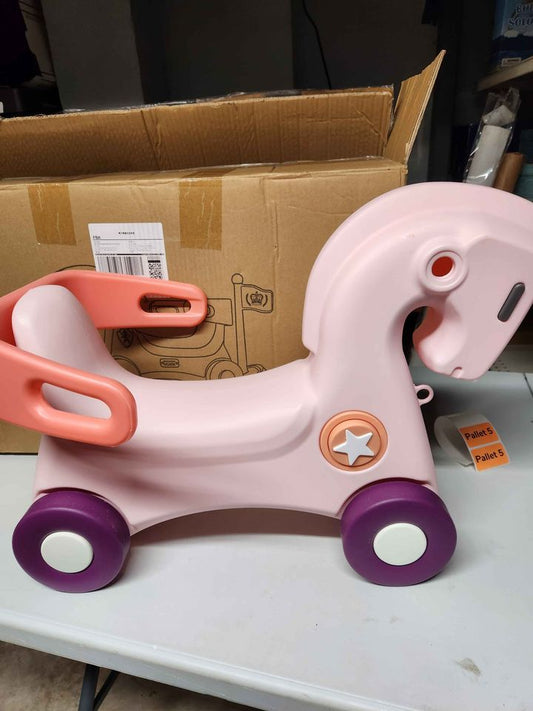 4 in 1 Rocking Horse Balance Bike Ride Toy for Toddler