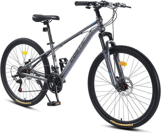 COSTIC 26 Inch Youth/Adult Mountain Bike,21 Speeds, Secure Frame 26 Inch Aluminum Wheels