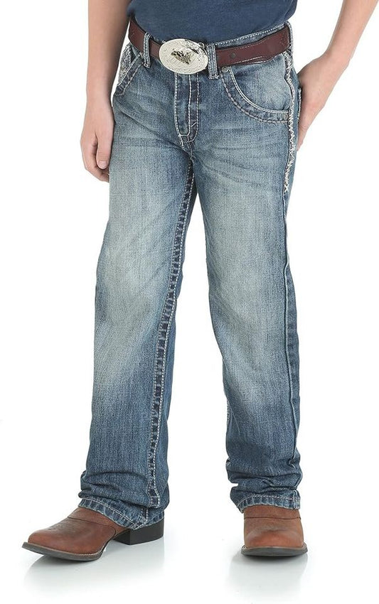 Wrangler Boys 20X Vintage Bootcut Slim Fit Jeans