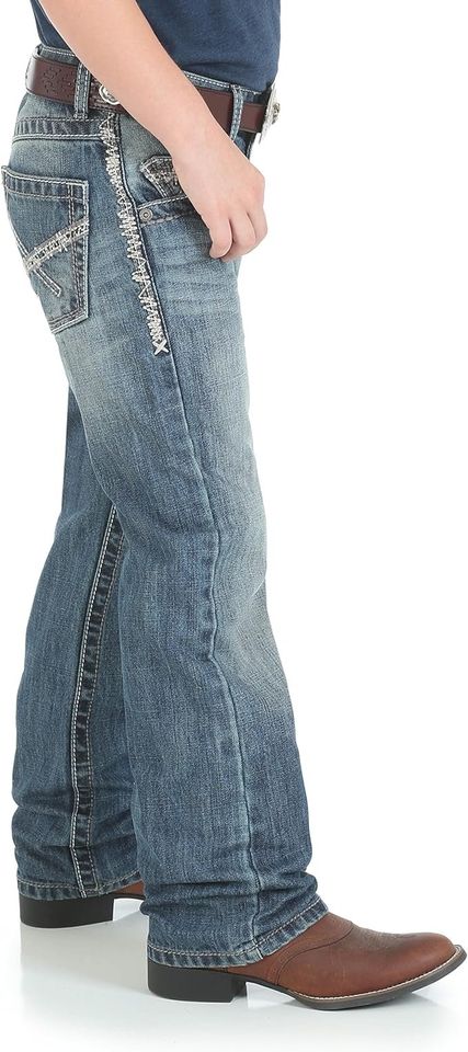 Wrangler Boys 20X Vintage Bootcut Slim Fit Jeans