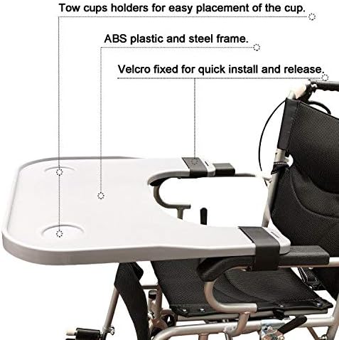 Tray Table with Cup Holder, Removable Lap Tray