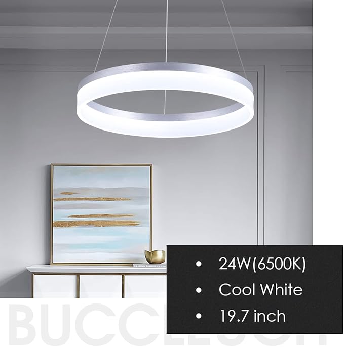 Buccleuch Modern LED Pendant Light, Dimmable LED Chandelier for Dining Room