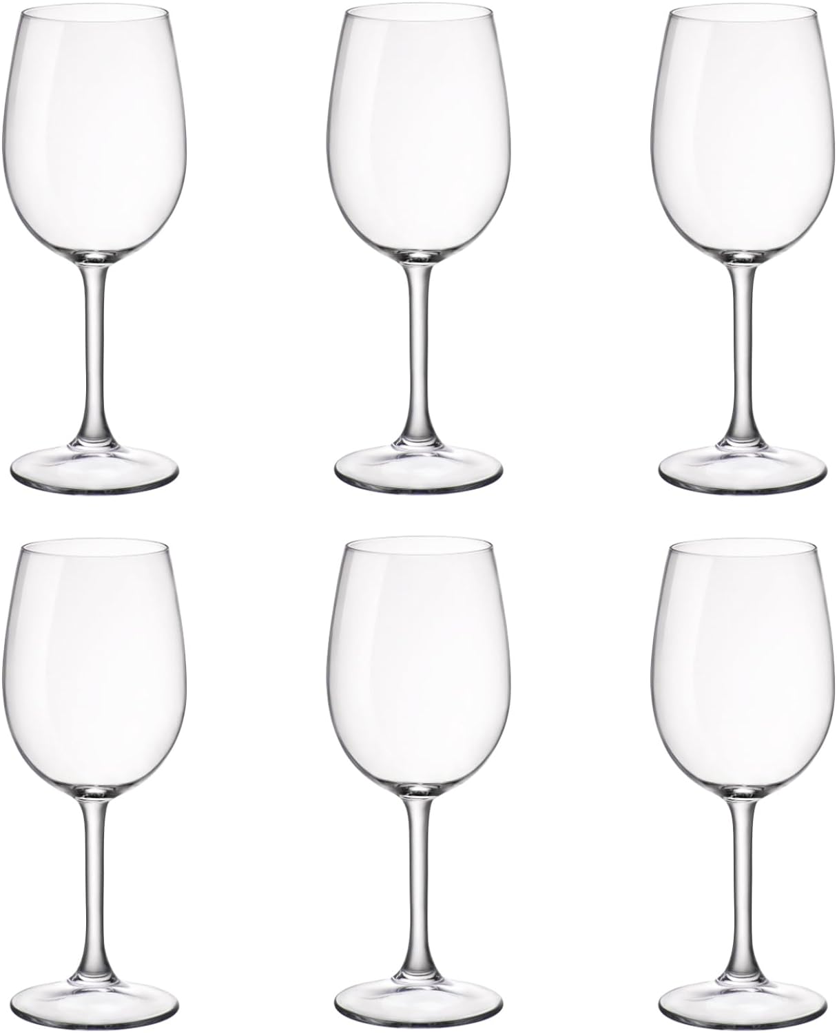 Classic Acrylic All-Purpose Wine Glasses, 19-ounce Plastic Stem Wine Glasses