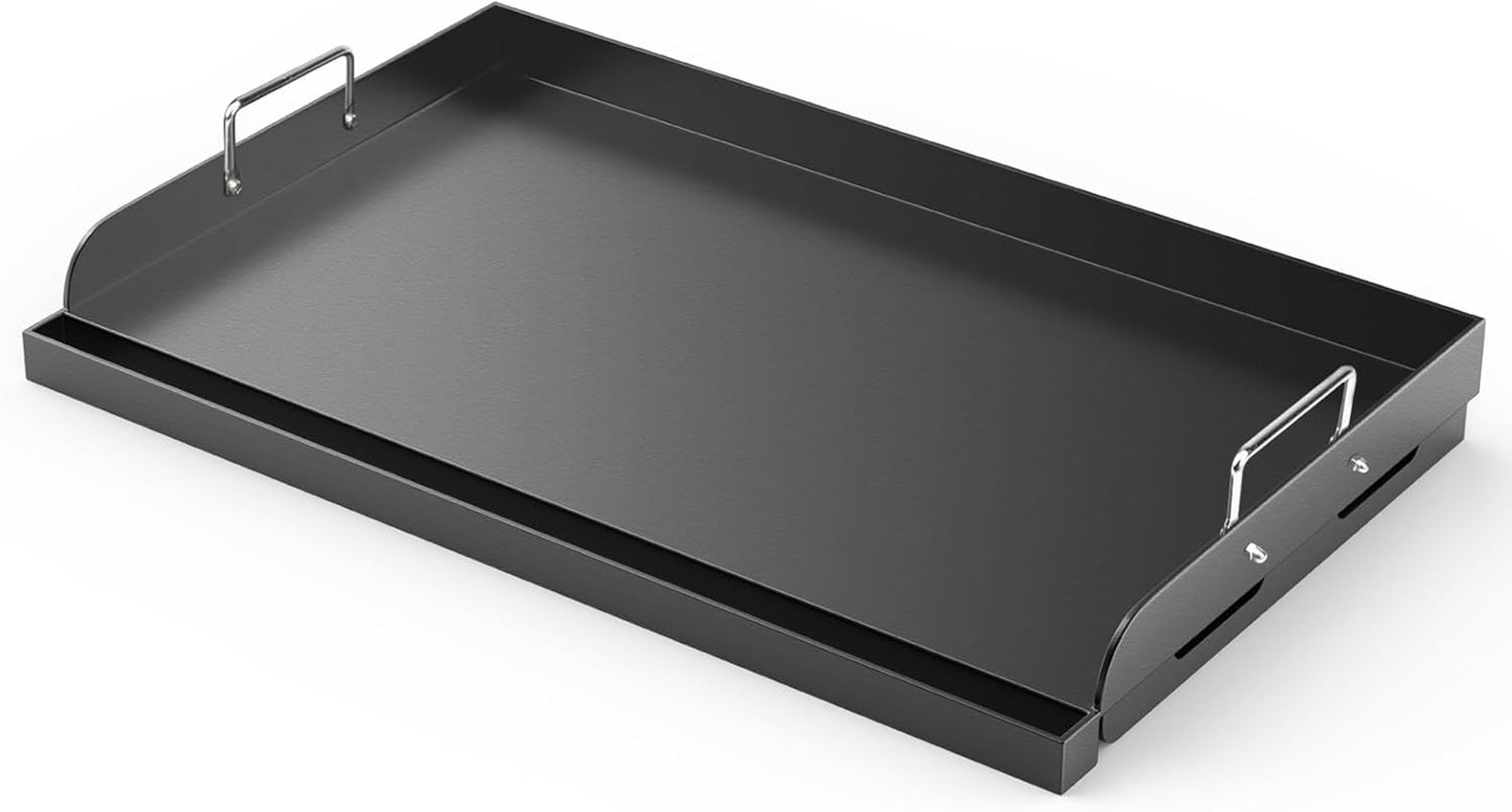 Griddle for Gas Grill, 25" x 16" Nonstick Coating Universal Griddle Flat Top Plate Insert for Gas Stove/Charcoal/Gas
