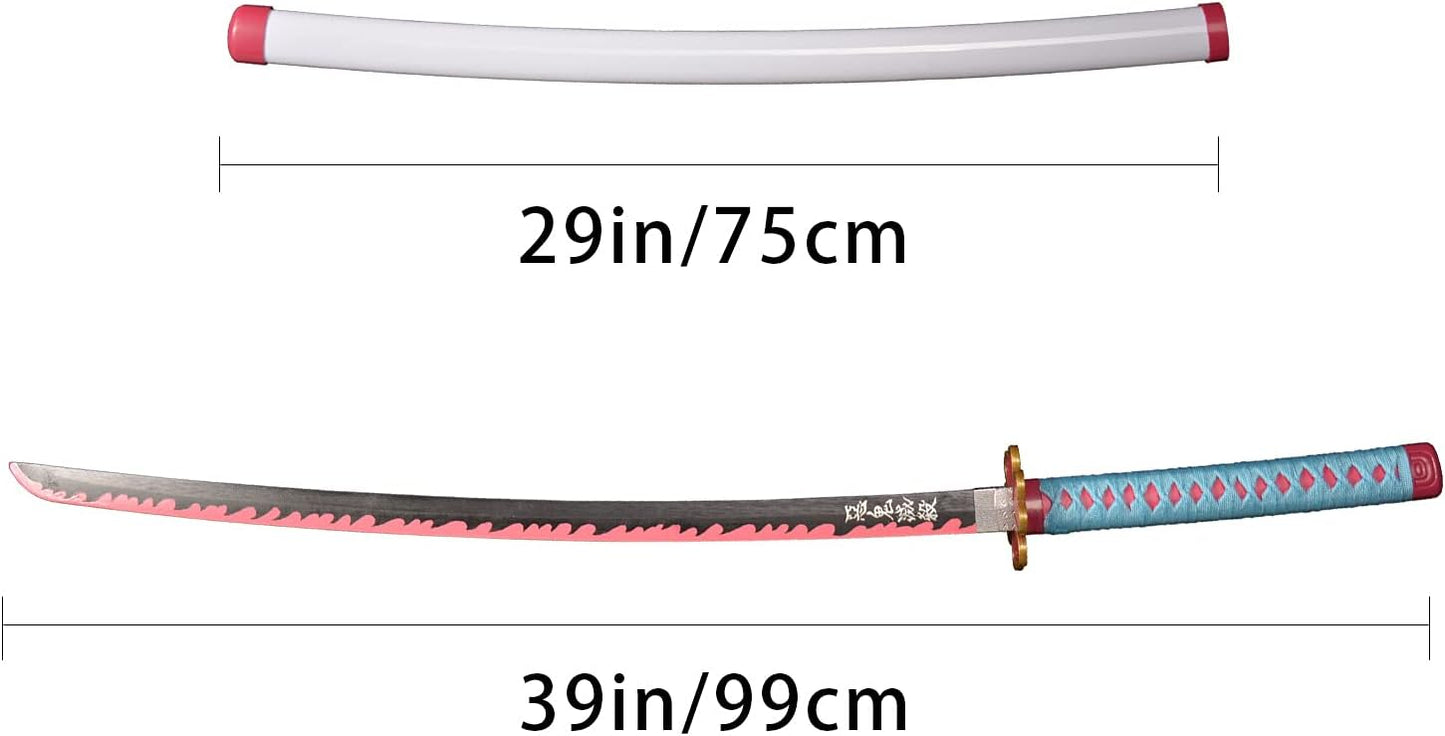 SV Handmade Anime Sword Cosplay Kanroji Mitsuri Sword Katana 41 inches