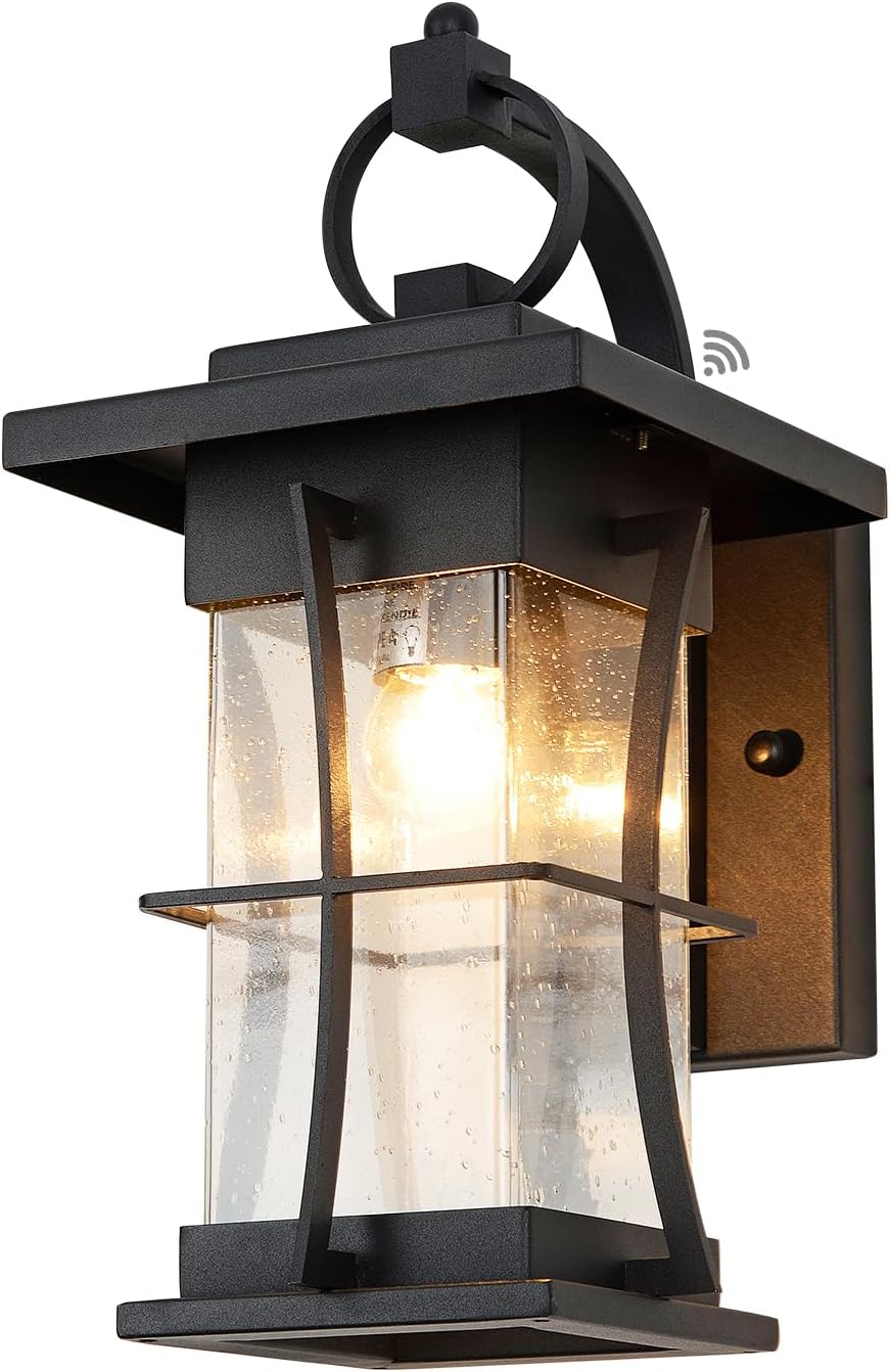 Dusk to Dawn Outdoor Wall Lantern Exterior Light Fixtures Wall Mount Porch Light