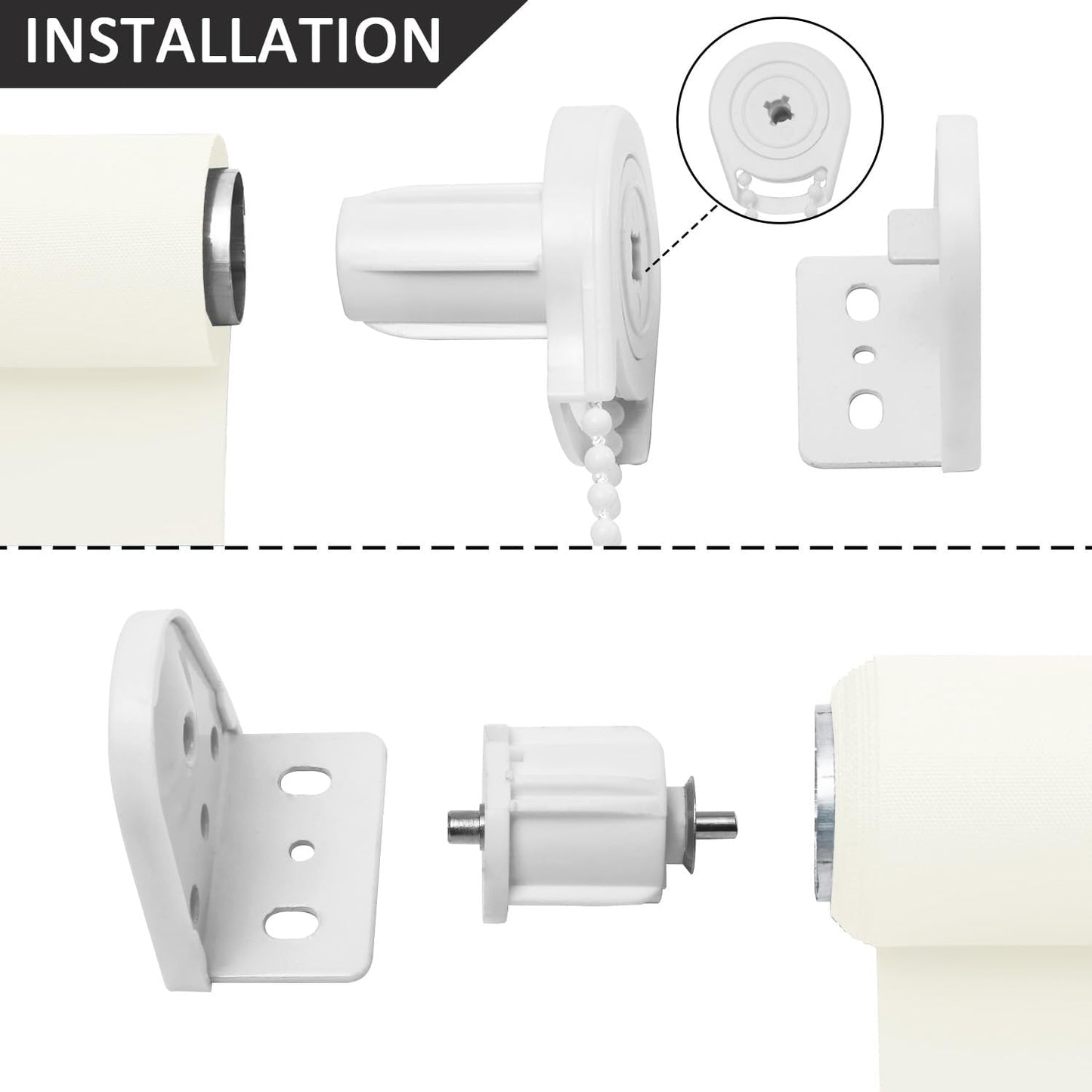 NUTRO CHILL Roller Window Blinds, Blackout Shades for Indoor Windows with Thermal Insulated,