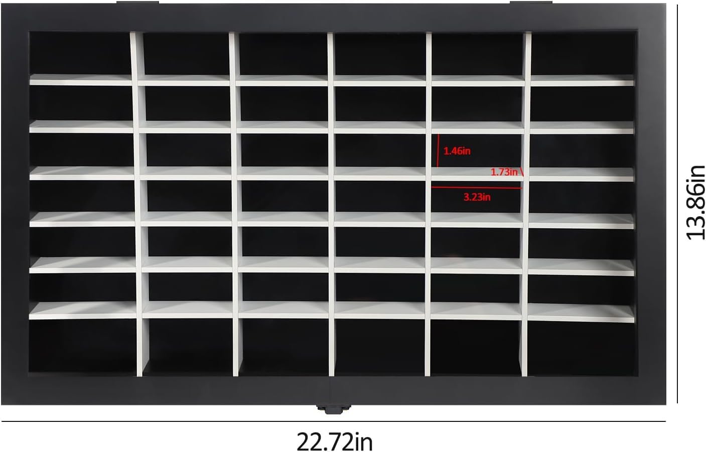 Diecast Model Car Display Case 1/64 Scale Toy Cars Organizer Storage Cabinet Wall Mount