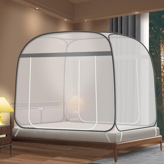 CMINGJ Mosquito Net for Bed, Portable pop up Mosquito Netting with Bottom