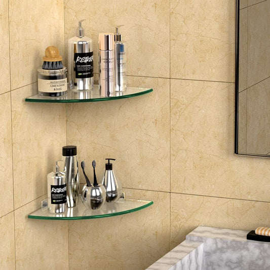 GeekDigg 2-Pack Glass Shelf Shower Caddie - T&S Outlets