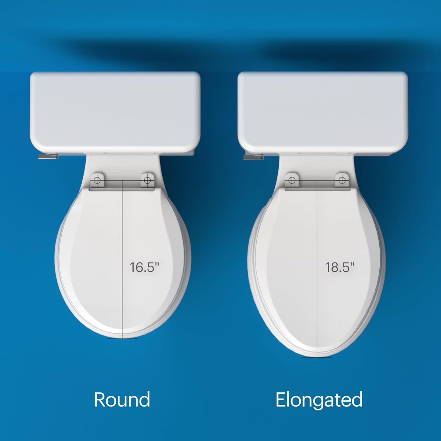 Brondell Bidet Toilet Seat Non-Electric Swash Seat, Fits Round Toilets, White
