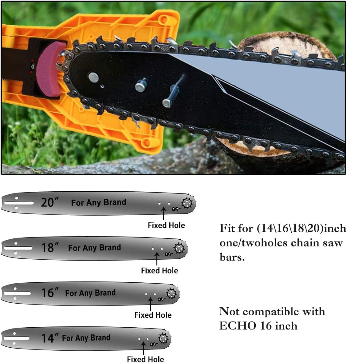 a picture of a chainsaw with instructions for how to use it