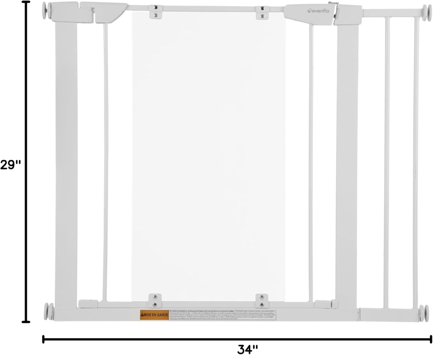 Evenflo Easy Walk-Thru Clear Gate, Clear