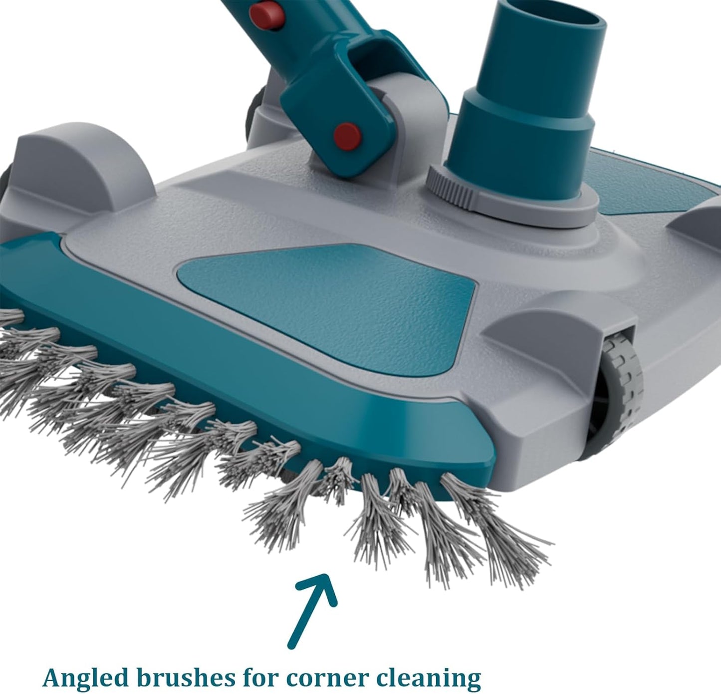 Updated Weighted Rectangle Pool Vacuum Head with Side Nylon Bristles