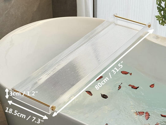 Bathtub Tray Acrylic Bath Tray Bathtub Caddy Non-Slip Bath Tub Tray