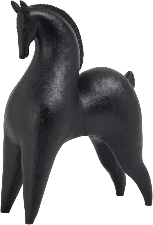 Black Horse Statue Home Decor - Modern Abstract Horse Statues