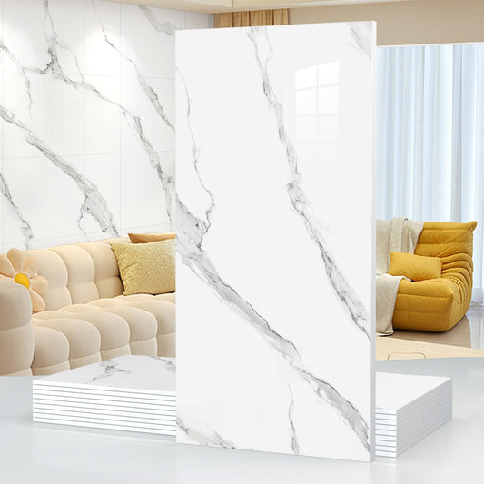 10pcs 23.6"x11.8" Marble Peel and Stick Waterproof Wall Panels